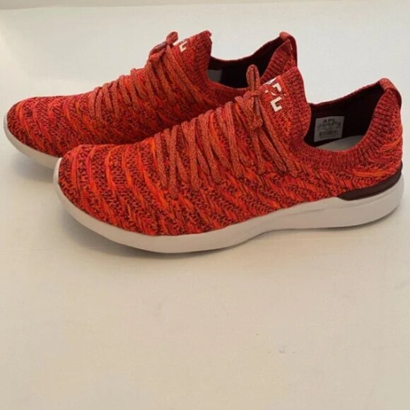 APL TechLoom Wave weave Sneakers Impulse Red White Athletic Shoes Sz 11 NEW! - Picture 7 of 12